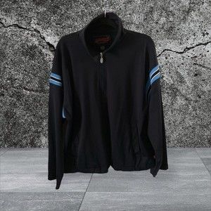 YMMLA 1990’s PolyesterJacket Sz.XL No Visible Flaws Black:Blue. Excellent Cond.